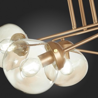 SLE155702-08 Люстра потолочная Золотистый/Янтарный E14 8*40W MORE-foto9