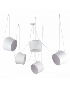 SLE120653-05 Светильник подвесной Белый/Белый E27 5*40W TRIESTE-foto2
