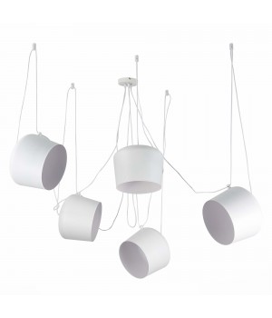 SLE120653-05 Светильник подвесной Белый/Белый E27 5*40W TRIESTE-foto2