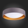 SLE201112-01 Светильник потолочный Серый, Золото/Белый LED 1*24W 4000K ORBIO