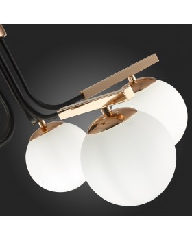 SLE106803-05 Люстра подвесная Французское золото, Черный/Белый E14 5*40W SONCO-foto12