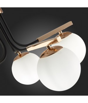 SLE106803-05 Люстра подвесная Французское золото, Черный/Белый E14 5*40W SONCO-foto12