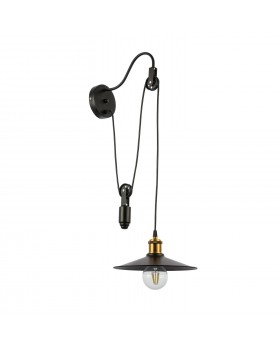 SLE120501-01 Светильник настенный Черный/Черный E27 1*60W ESPERAZZA-foto2