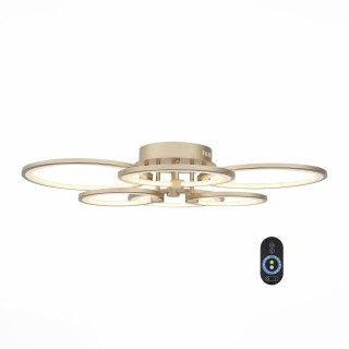 SL867.202.06 Люстра потолочная ST-Luce Золотистый/Белый LED 1*85W 3000K-6000K TWIDDLE DIMMER-foto2