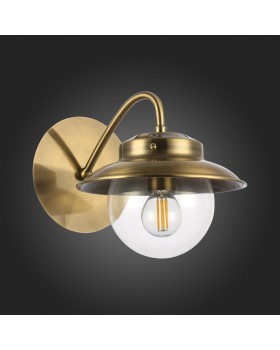 SLE110101-01 Светильник настенный Античная бронза/Прозрачный E14 1*40W GARONNI-foto8