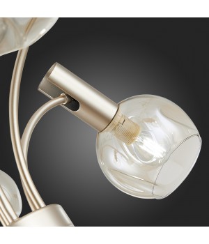 SLE104203-06 Люстра подвесная Шампань/Коньячный E14 6*40W BALCHINO-foto3