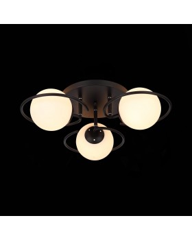 SL418.402.03 Люстра потолочная Черный/Белый E27 3*60W GALIO-foto4