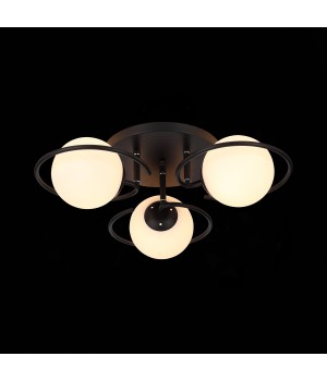 SL418.402.03 Люстра потолочная Черный/Белый E27 3*60W GALIO-foto4