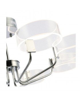 SLE283102-08 Люстра потолочная Хром/Белый LED 8*8W 3000K SOLLA-foto3