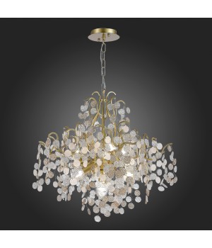 SL1650.303.08 Люстра подвесная ST-Luce Латунь/Прозрачный, Золотой E14 8*60W RAVELLO-foto5