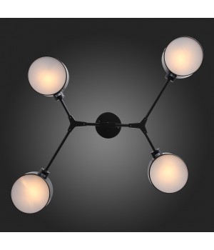 SLE183402-04 Люстра потолочная Черный/Черный E14 4*60W GIMENTO-foto12