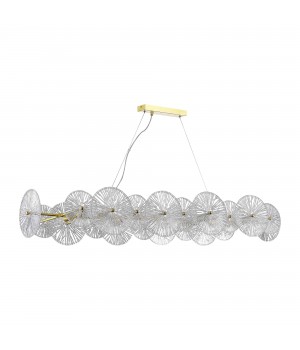 SL1657.213.08 Люстра подвесная ST-Luce Золотистый/Прозрачный E14 8*40W FLERO-foto2