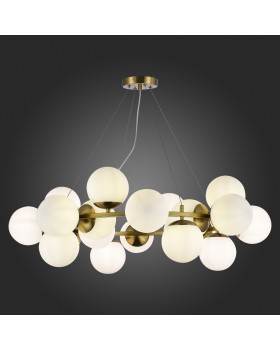 SLE1191-203-20 Люстра подвесная Золотистый/Белый E27 20*60W FRATTA-foto6