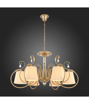 SL177.203.06 Люстра подвесная, потолочная Золотистый/Белый E14 6*40W AZZURRO-foto5