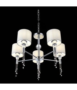 SLE105173-05 Светильник подвесной Хром/Серый E27 5*60W PRIMMA-foto8