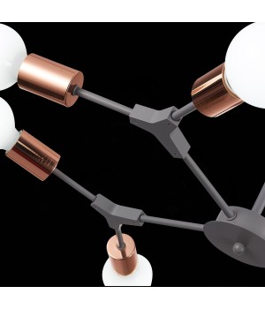 SLE106403-08 Люстра подвесная Серый, Розовое золото E27 8*60W PALARE-foto7