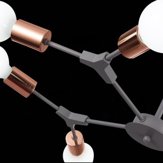 SLE106403-08 Люстра подвесная Серый, Розовое золото E27 8*60W PALARE-foto7