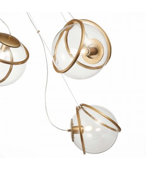 SL1181.313.03 Светильник подвесной ST-Luce Латунь/Латунь, Прозрачный E27 3*40W Acerra-foto3