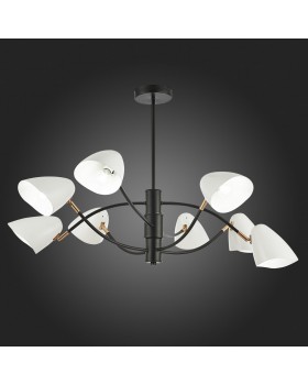 SLE103602-08 Люстра потолочная Черный, Золотой/Белый E14 8*40W SATTA-foto7