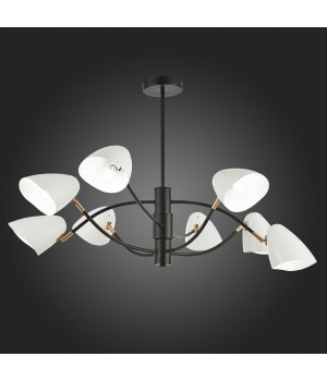 SLE103602-08 Люстра потолочная Черный, Золотой/Белый E14 8*40W SATTA-foto7