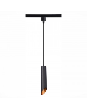 ST152.406.01 Светильник трековый Черный GU10 1*50W IP20 D60xH300 220V Без ламп Однофазная трековая система-foto2