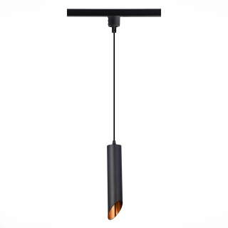 ST152.406.01 Светильник трековый Черный GU10 1*50W IP20 D60xH300 220V Без ламп Однофазная трековая система-foto2