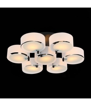 SL483.402.07 Люстра потолочная Черный/Белый E27 7*60W FORESTA-foto4