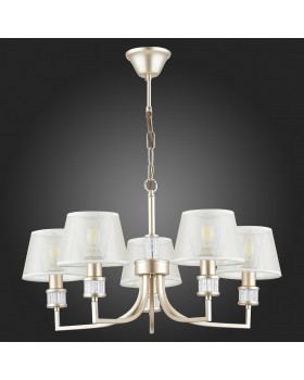 SLE107503-05 Люстра подвесная Золотистый/Шампань E14 5*40W MANILA-foto8