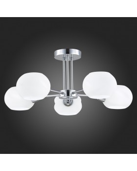 SLE104302-05 Люстра потолочная Хром/Белый E14 5*40W LANTA-foto5