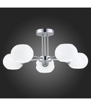 SLE104302-05 Люстра потолочная Хром/Белый E14 5*40W LANTA-foto5