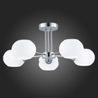 SLE104302-05 Люстра потолочная Хром/Белый E14 5*40W LANTA-foto5