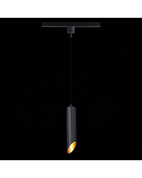 ST152.406.01 Светильник трековый Черный GU10 1*50W IP20 D60xH300 220V Без ламп Однофазная трековая система-foto3