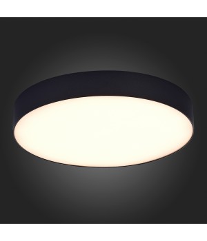 ST606.432.48 Светильник потолочный Черный LED 1*48W 3000K 4 320Lm Ra>85 120° IP20 D400xH55 185-265V Накладные светильники-foto4