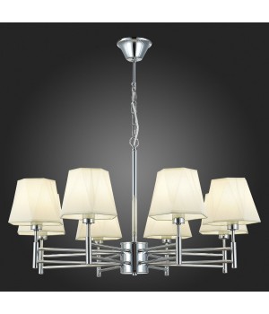 SLE105403-08 Люстра подвесная Хром/Белый E14 8*40W LAGORO-foto5