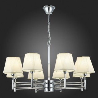 SLE105403-08 Люстра подвесная Хром/Белый E14 8*40W LAGORO-foto5