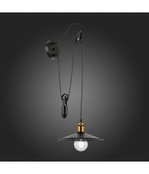 SLE120501-01 Светильник настенный Черный/Черный E27 1*60W ESPERAZZA-foto5