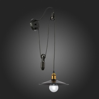 SLE120501-01 Светильник настенный Черный/Черный E27 1*60W ESPERAZZA-foto5