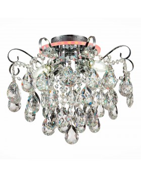 SLE160002-04 Светильник потолочный Хром/Прозрачный E14, LED 4+1*40/5(подсветка)W LITERO-foto2