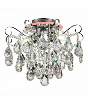 SLE160002-04 Светильник потолочный Хром/Прозрачный E14, LED 4+1*40/5(подсветка)W LITERO-foto2