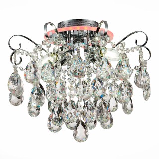 SLE160002-04 Светильник потолочный Хром/Прозрачный E14, LED 4+1*40/5(подсветка)W LITERO-foto2