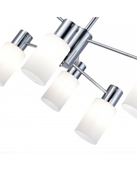 SLE1139-102-06 Люстра потолочная Хром/Белый E14 6*60W GESSI-foto3