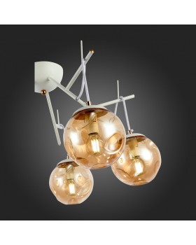 SLE110202-05 Люстра подвесная Белый/Янтарный E14 5*40W CALLETTA-foto9