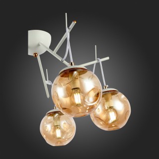 SLE110202-05 Люстра подвесная Белый/Янтарный E14 5*40W CALLETTA-foto9