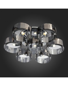 SL483.702.07 Светильник потолочный Хром/Дымчатый E27 7*40W FORESTA-foto15