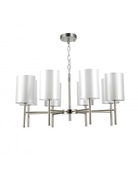 SLE107303-08 Светильник подвесной Никель/Белый E14 8*40W NOIA-foto2