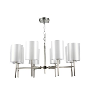 SLE107303-08 Светильник подвесной Никель/Белый E14 8*40W NOIA-foto2