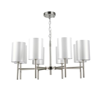 SLE107303-08 Светильник подвесной Никель/Белый E14 8*40W NOIA-foto2