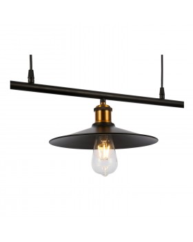 SLE120503-03 Светильник подвесной Черный/Черный E27 3*60W ESPERAZZA-foto11