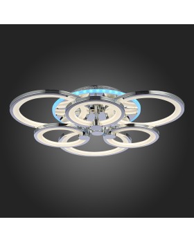 SLE500712-06RGB Светильник потолочный Хром/Белый LED 1*144W RGB 8W 3000-6000K LETO-foto8
