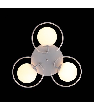 SL418.102.03 Люстра потолочная Серебристый/Белый E27 3*60W GALIO-foto5